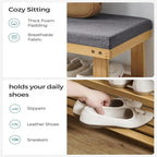 Étagère à chaussures à 3 niveaux - 11,4 cm (P) x 28 cm (L) x 19,3 cm (H)