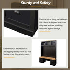 Banc de rangement d'entrée avec casiers à chaussures et porte-manteaux à crochets