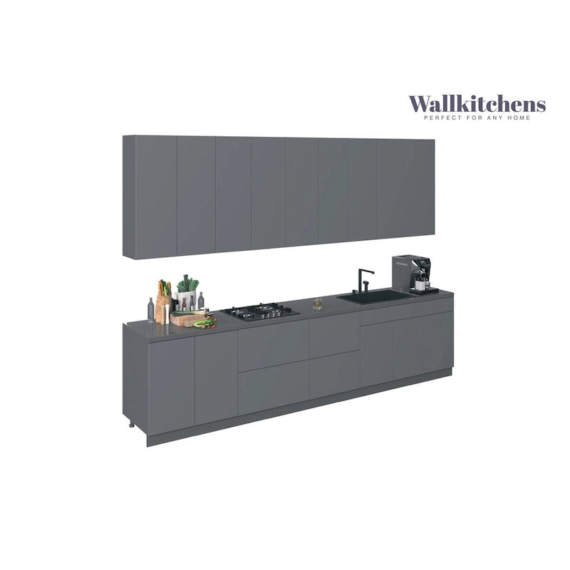 Kitchen Elite Epicure Collection Gray Color Base Size 11Ft Wide - 138x24