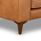 Canapé d'appartement Essex 74 de Poly &amp; Bark - Cuir italien pleine fleur véritable