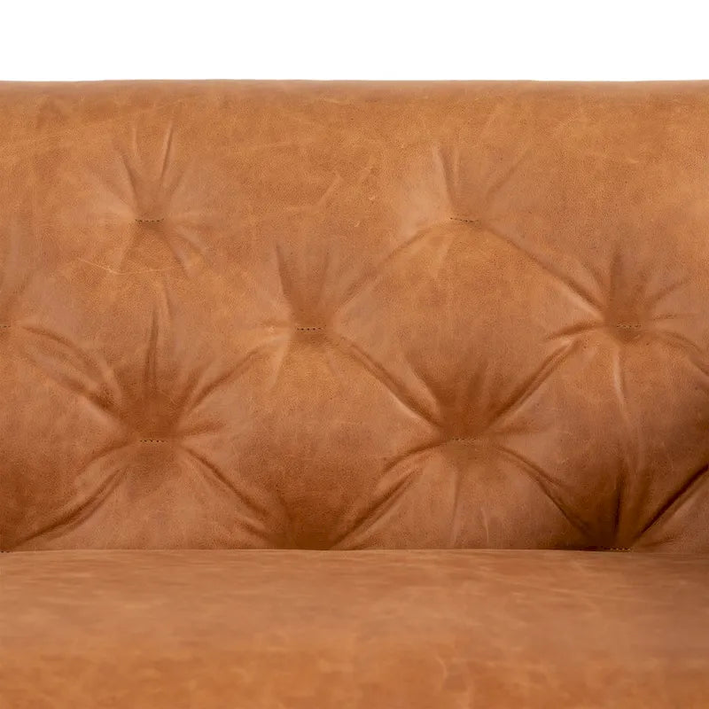 Canapé d'appartement Essex 74 de Poly &amp; Bark - Cuir italien pleine fleur véritable