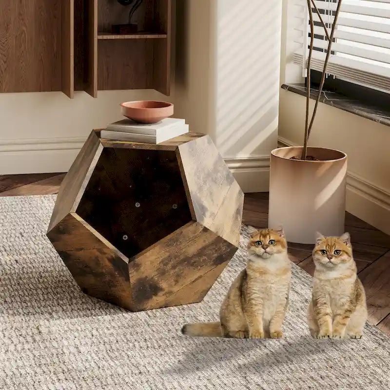25,98 Meuble moderne pour animaux de compagnie, niche pour chat, table d'appoint