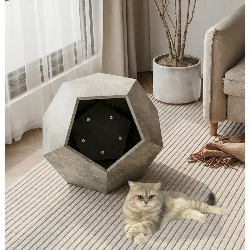25,98 Meuble moderne pour animaux de compagnie, niche pour chat, table d'appoint