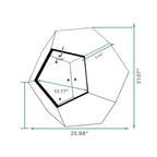 25,98 Meuble moderne pour animaux de compagnie, niche pour chat, table d'appoint