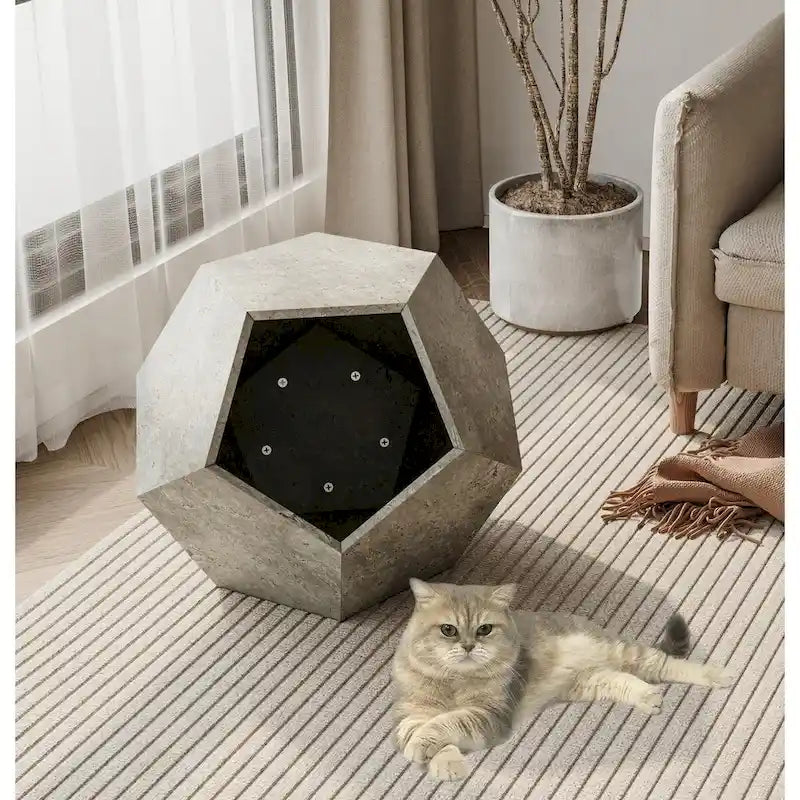 25,98 Meuble moderne pour animaux de compagnie, niche pour chat, table d'appoint