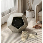 25,98 Meuble moderne pour animaux de compagnie, niche pour chat, table d'appoint