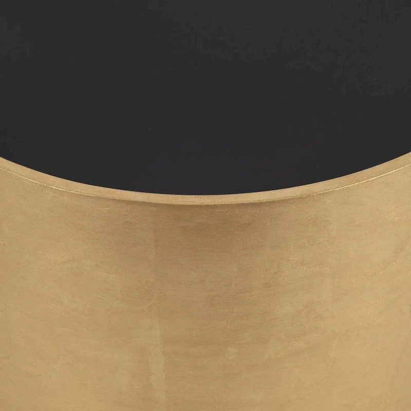 Table basse et d'appoint ronde en bois et verre style moderne et glamour de Sagebrook Home