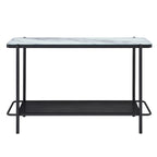 Ensemble de 3 tables basses contemporaines Puetz avec plateau en verre blanc, par Furniture of America