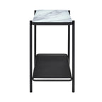 Ensemble de 3 tables basses contemporaines Puetz avec plateau en verre blanc, par Furniture of America