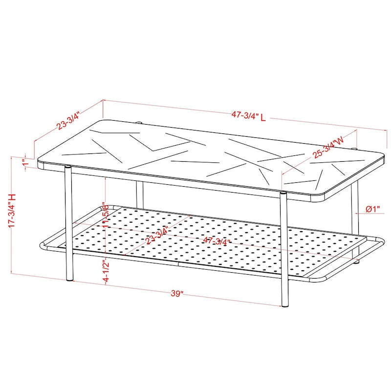 Ensemble de 3 tables basses contemporaines Puetz avec plateau en verre blanc, par Furniture of America