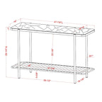 Ensemble de 3 tables basses contemporaines Puetz avec plateau en verre blanc, par Furniture of America
