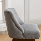 Tabourets de bar pivotants à hauteur de comptoir, hauteur d'assise 66 cm, ensemble de 2 tabourets de bar rembourrés en tissu