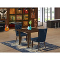 East West Furniture Kitchen Table Set Consists of a Rectangle Dining Table and Parson Chairs, Mahogany (Pieces Options)