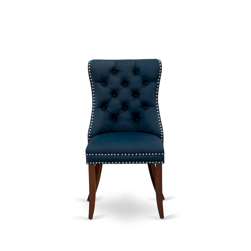 Ensemble de table de cuisine East West Furniture comprenant une table à manger rectangulaire et des chaises Parson, en acajou (nombre de pièces au choix)