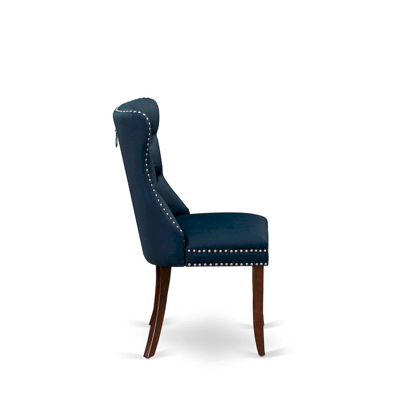 Ensemble de table de cuisine East West Furniture comprenant une table à manger rectangulaire et des chaises Parson, en acajou (nombre de pièces au choix)