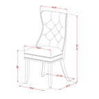 Ensemble de table de cuisine East West Furniture comprenant une table à manger rectangulaire et des chaises Parson, en acajou (nombre de pièces au choix)