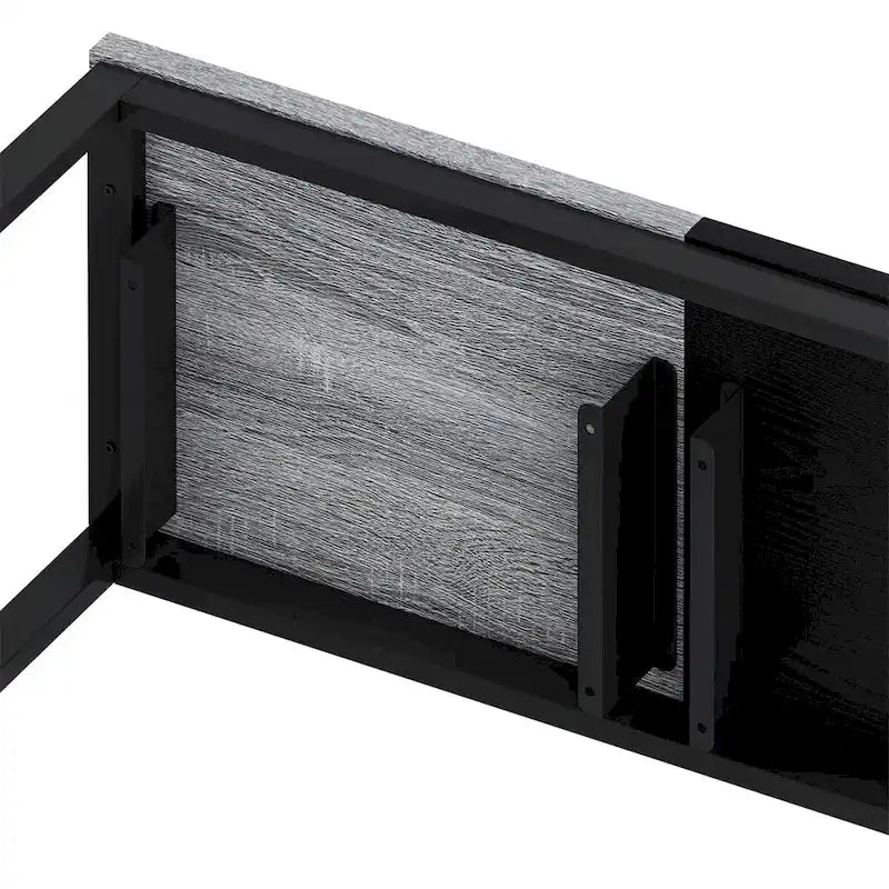 Table de cuisine/salle à manger, table de bar, ensemble table et chaises longues avec 3 tabourets