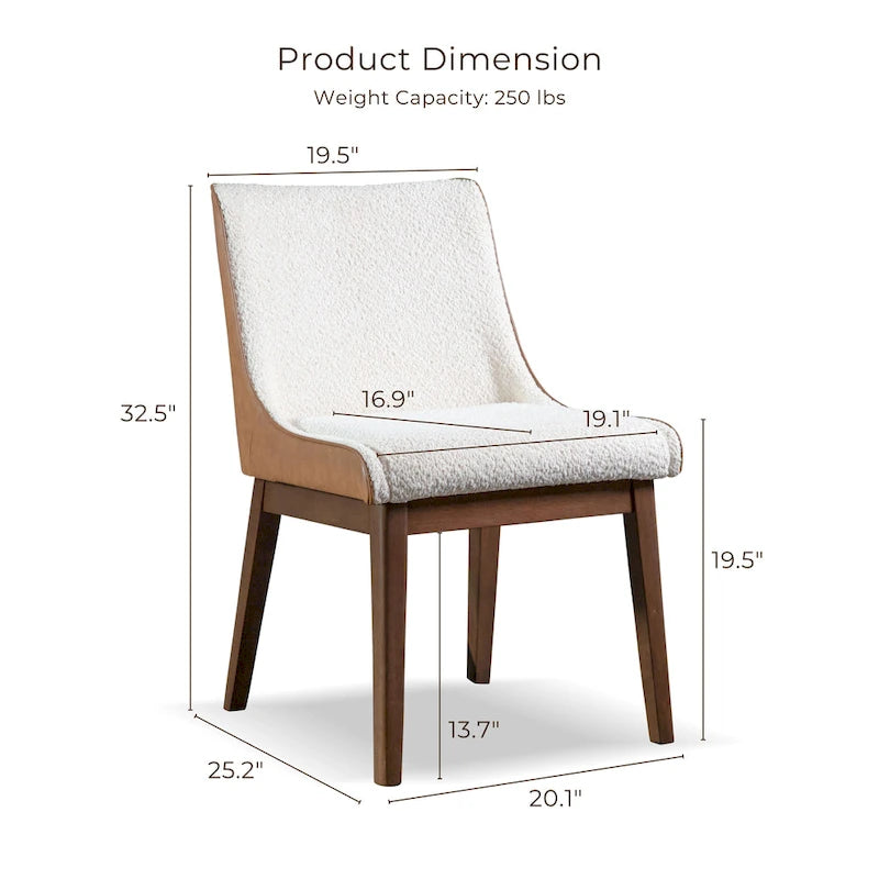 Ensemble de table à manger rectangulaire 5 pièces Beau I en noyer, style milieu du siècle, de Furniture of America