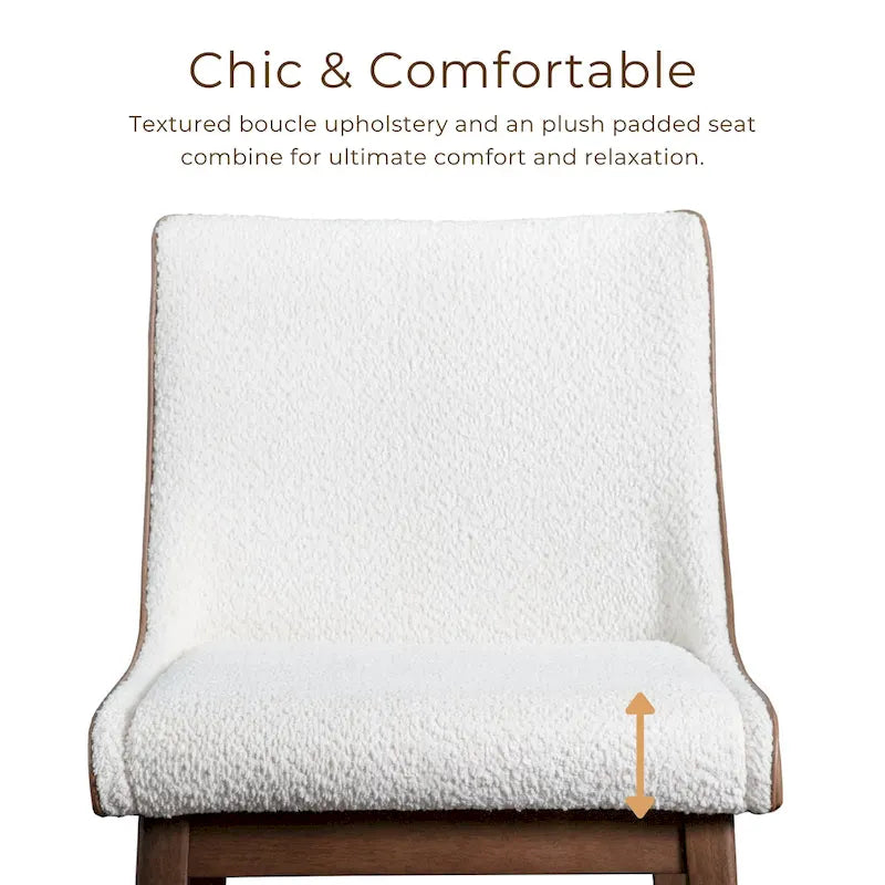 Ensemble de table à manger rectangulaire 5 pièces Beau I en noyer, style milieu du siècle, de Furniture of America