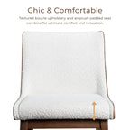 Ensemble de table à manger rectangulaire 5 pièces Beau I en noyer, style milieu du siècle, de Furniture of America