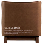 Ensemble de table à manger rectangulaire 5 pièces Beau I en noyer, style milieu du siècle, de Furniture of America