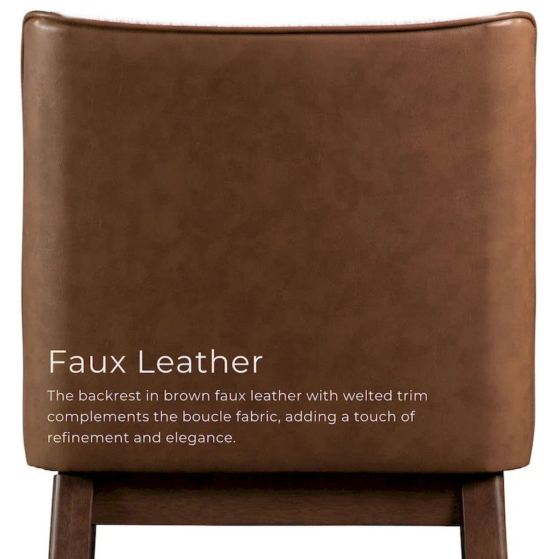 Ensemble de table à manger rectangulaire 5 pièces Beau I en noyer, style milieu du siècle, de Furniture of America