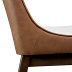 Ensemble de table à manger rectangulaire 5 pièces Beau I en noyer, style milieu du siècle, de Furniture of America