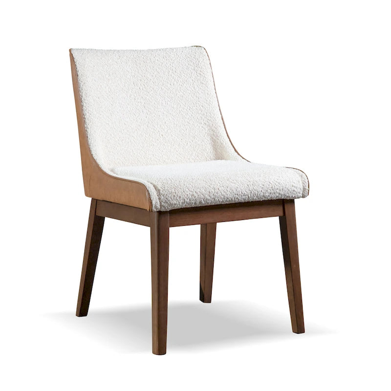 Ensemble de table à manger rectangulaire 5 pièces Beau I en noyer, style milieu du siècle, de Furniture of America