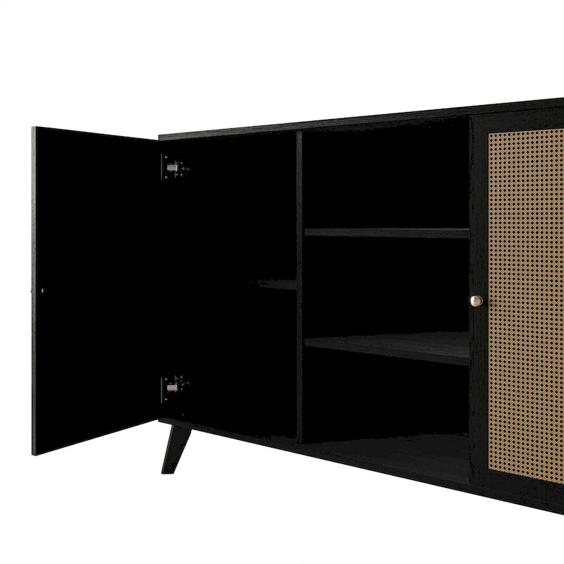 Buffet noir CraftPorch style moderne du milieu du siècle