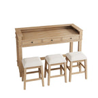 Ensemble table et bar de salle à manger 4 pièces