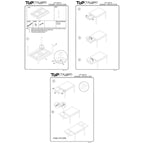 Table de salle à manger rectangulaire extensible de 83 pouces, en bois de manguier fabriqué à la main avec des pieds en fer noir