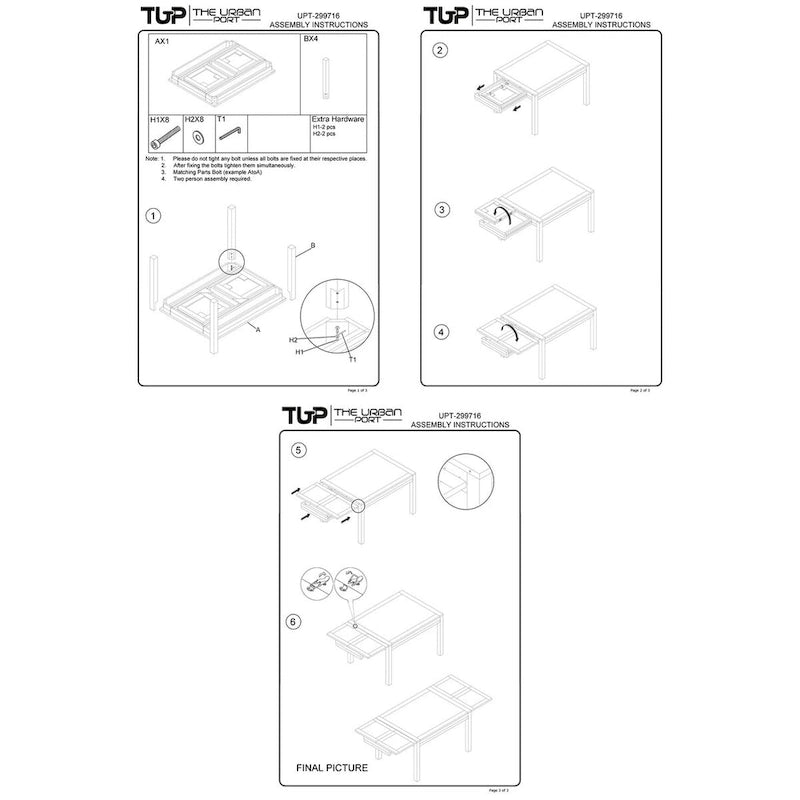 Table de salle à manger rectangulaire extensible de 83 pouces, en bois de manguier fabriqué à la main avec des pieds en fer noir