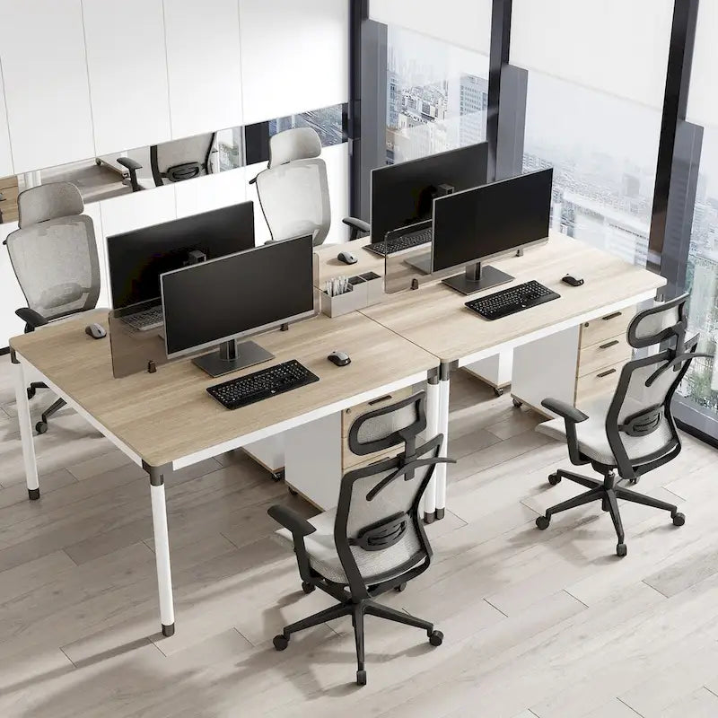 Chaise de bureau ergonomique FlexiSpot pivotante à 360°, réglable en hauteur, en maille, avec appui-tête, soutien lombaire et accoudoirs réglables.