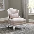 Fauteuil d'appoint rembourré blanc antique Magnolia Manor