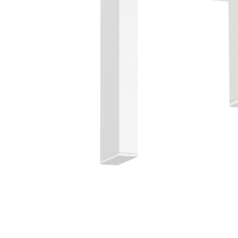 Table basse/table d'appoint carrée moderne en verre trempé - 17,72L x 17,72l x 20,5H,