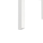 Table basse/table d'appoint carrée moderne en verre trempé - 17,72L x 17,72l x 20,5H,