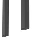 Table basse/table d'appoint carrée moderne en verre trempé - 17,72L x 17,72l x 20,5H,