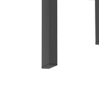 Table basse/table d'appoint carrée moderne en verre trempé - 17,72L x 17,72l x 20,5H,