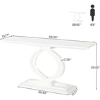 Console blanche de style campagnard pour salon