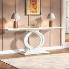 Console blanche de style campagnard pour salon