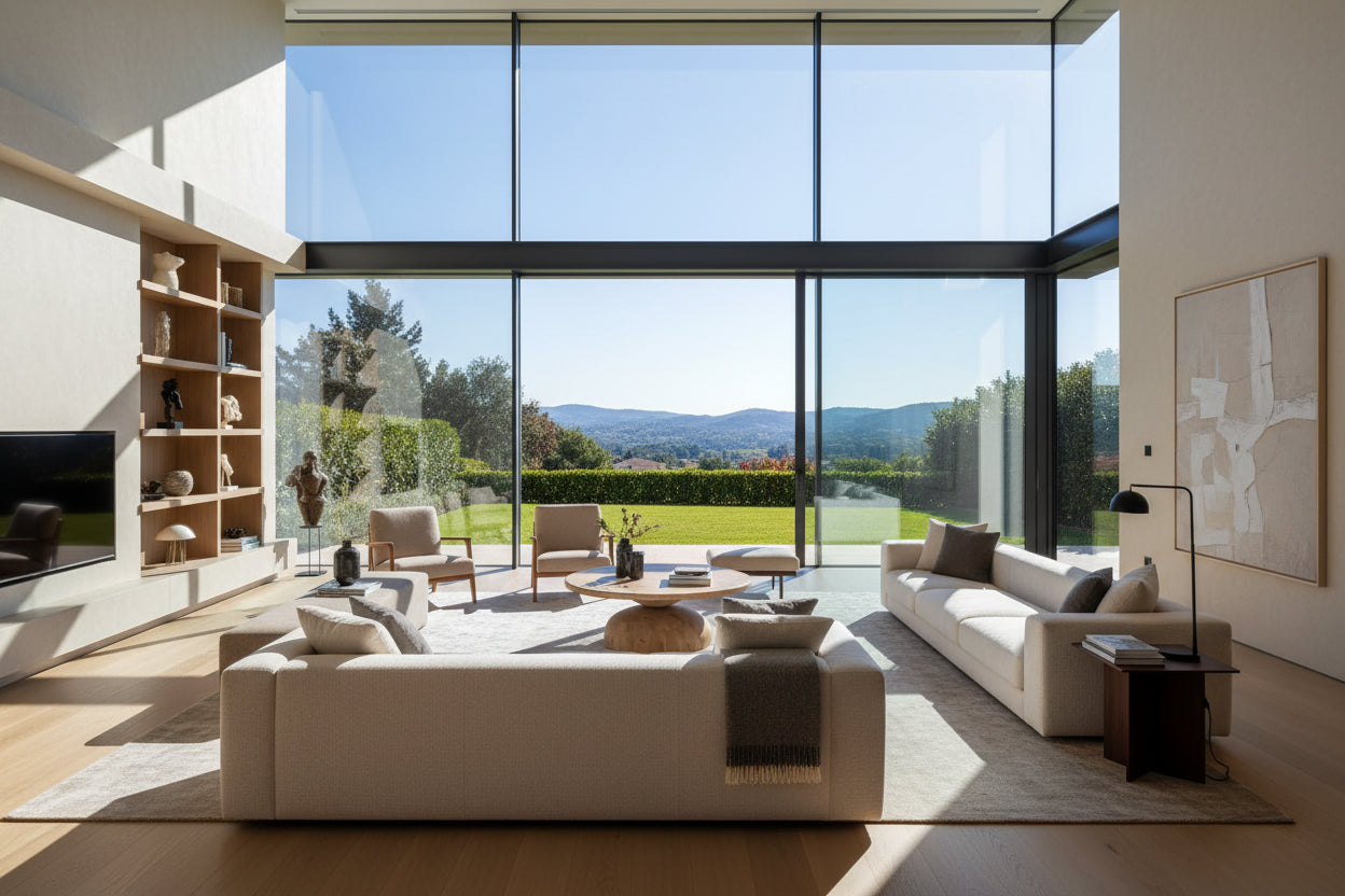 Balak Round Modern Hourglass Coffee Table, Natural Pine