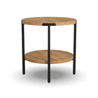 Table d'appoint ronde en menuiserie