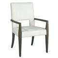 Solid Wood Upholstered Arm Dining Chair - Edgewater