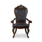 Chaises de salle à manger traditionnelles Eugene en bois massif avec garniture cloutée et pieds cabriolet (ensemble de 2) de Furniture of America