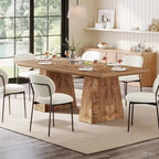 Table de salle à manger moderne de 160 cm pour 4 à 6 personnes, table de cuisine en bois