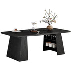 Table de salle à manger moderne de 160 cm pour 4 à 6 personnes, table de cuisine en bois