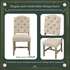 Ensemble de salle à manger 6 pièces avec table extensible et 4 chaises