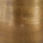 Table de salle à manger Galena 40 pouces de large en fonte d'aluminium, dorée