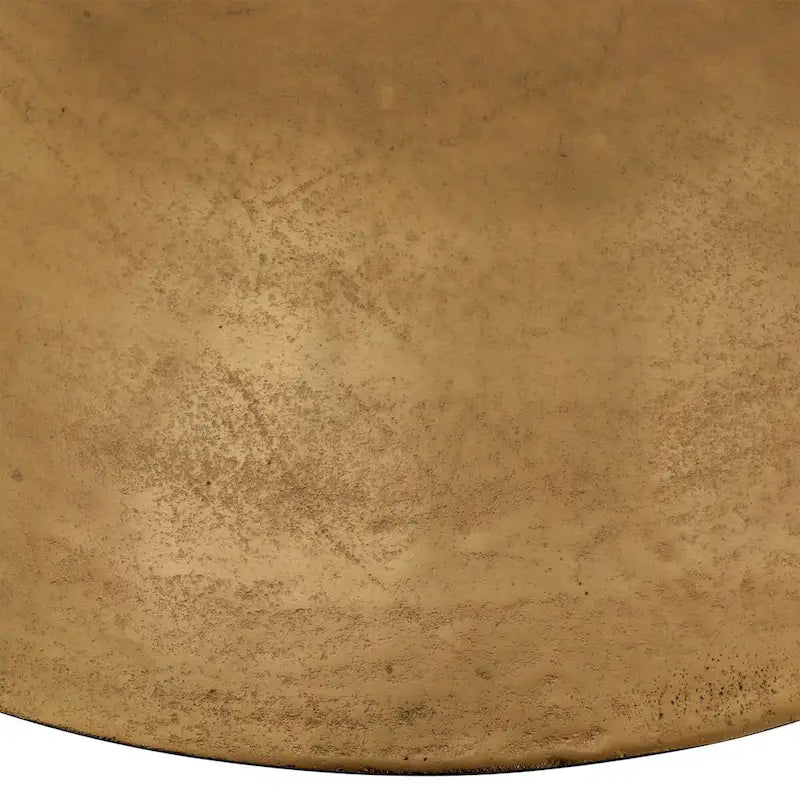 Table de salle à manger Galena 40 pouces de large en fonte d'aluminium, dorée