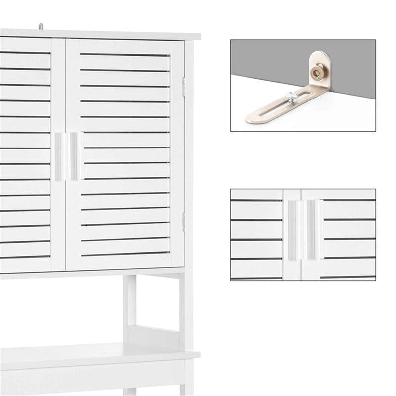 Armoire de rangement à installer au-dessus des toilettes - 9,1 cm (P) x 23,6 cm (L) x 68,1 cm (H)